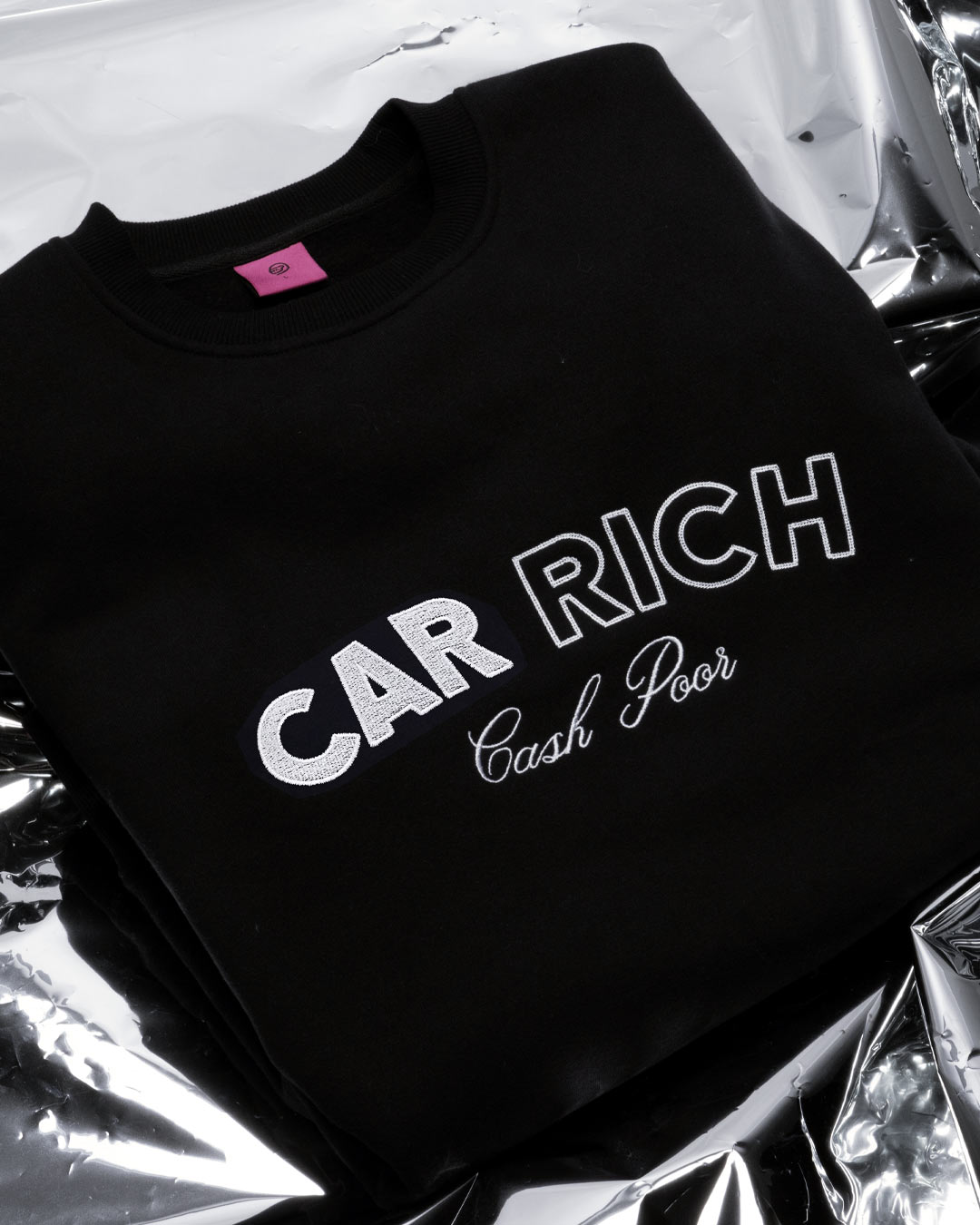 Not Famous Racing Driver - Car Rich Cash Poor Crewneck