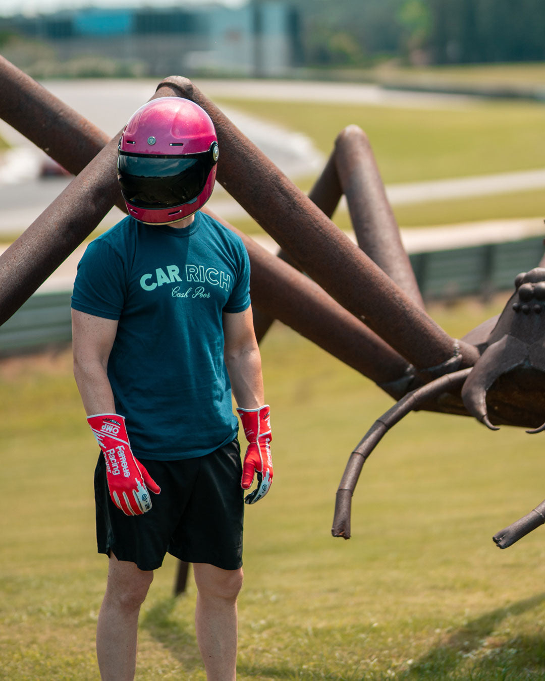 Not Famous Racing Driver - Car Rich Cash Poor Tee