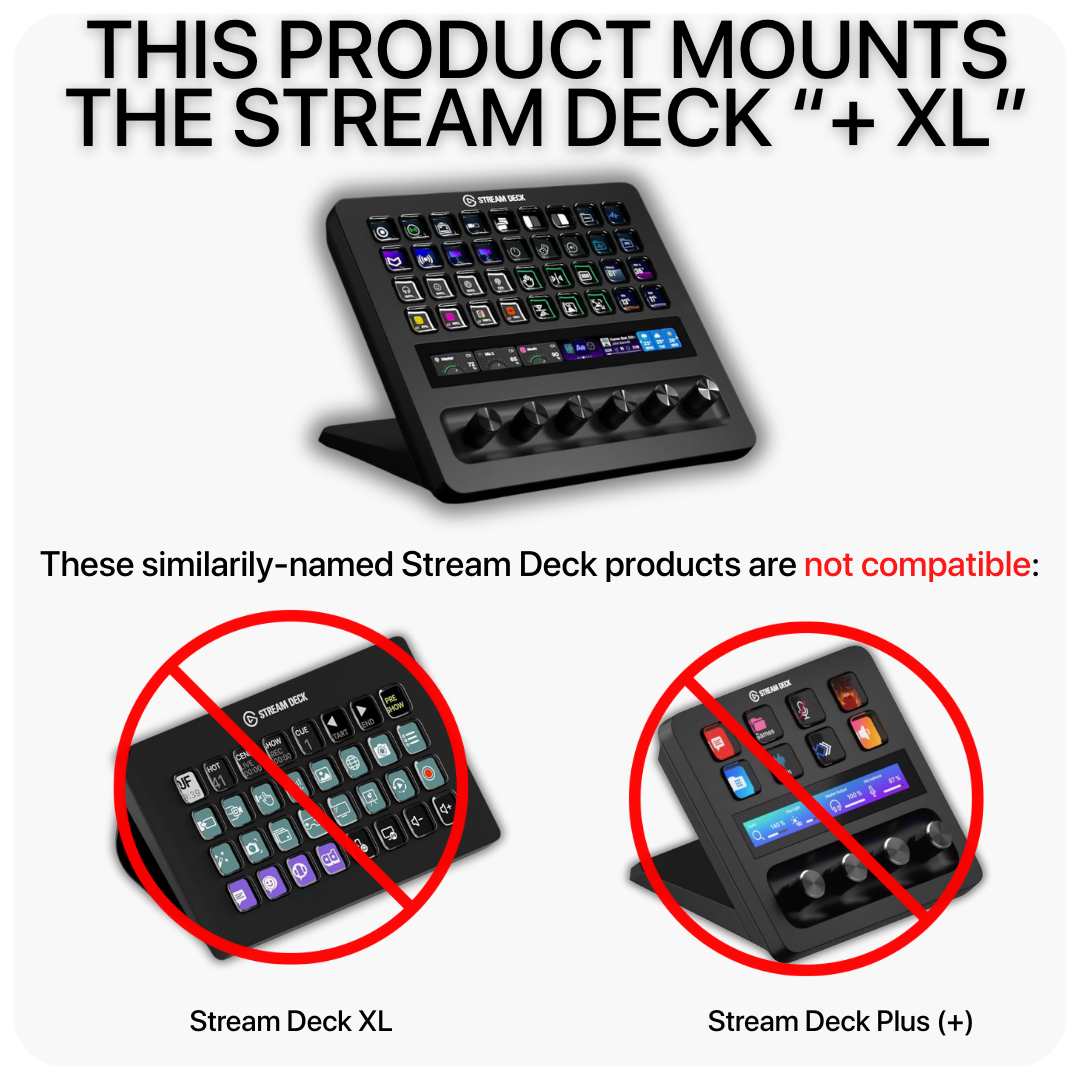 SimSportGadget Stream Deck + XL Premium Swivel Mount for Sim Racing and Flight Rigs