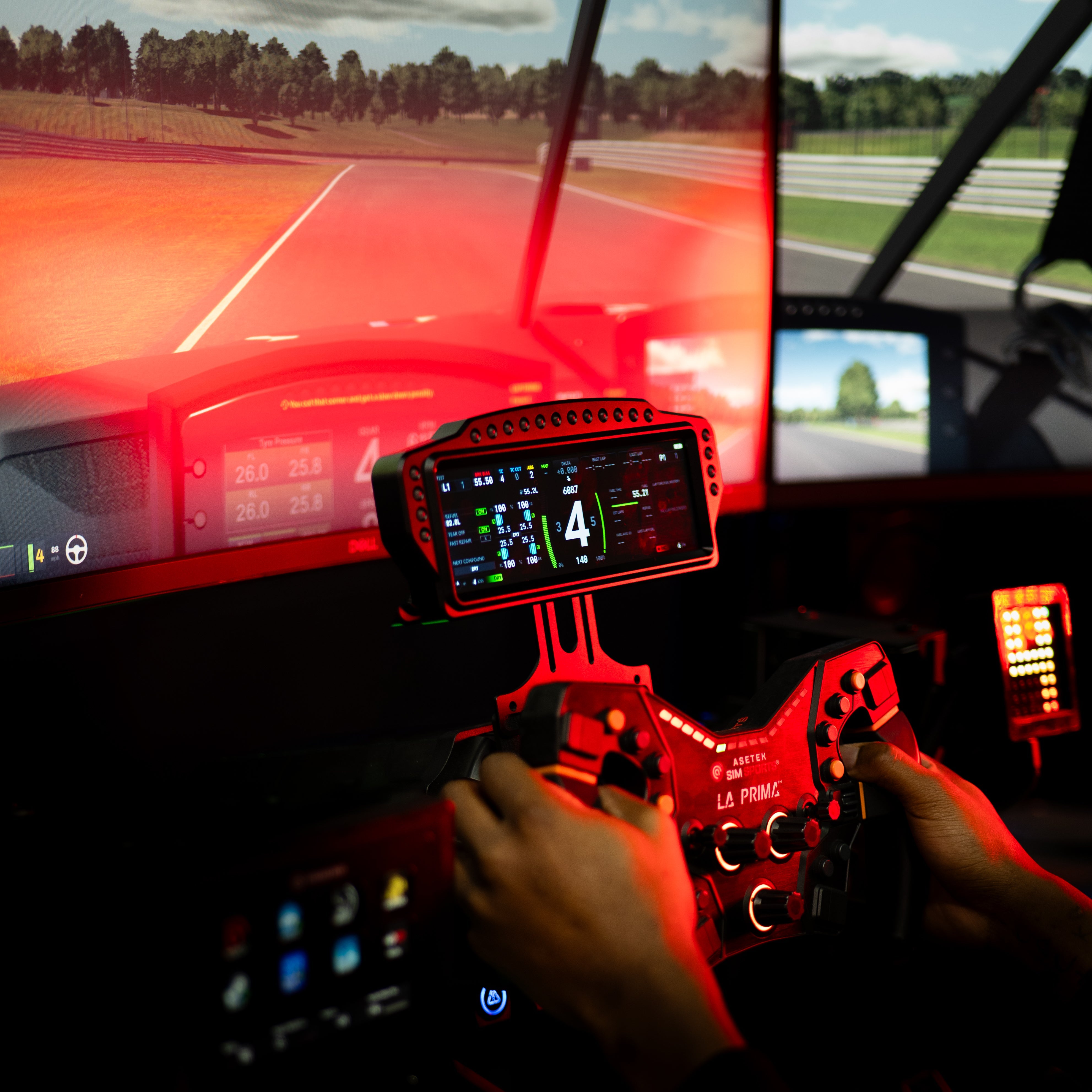 SimSportGadget DV8 Dashboard Display with RGB Shift Lights for Sim Racing (Pre-Order)