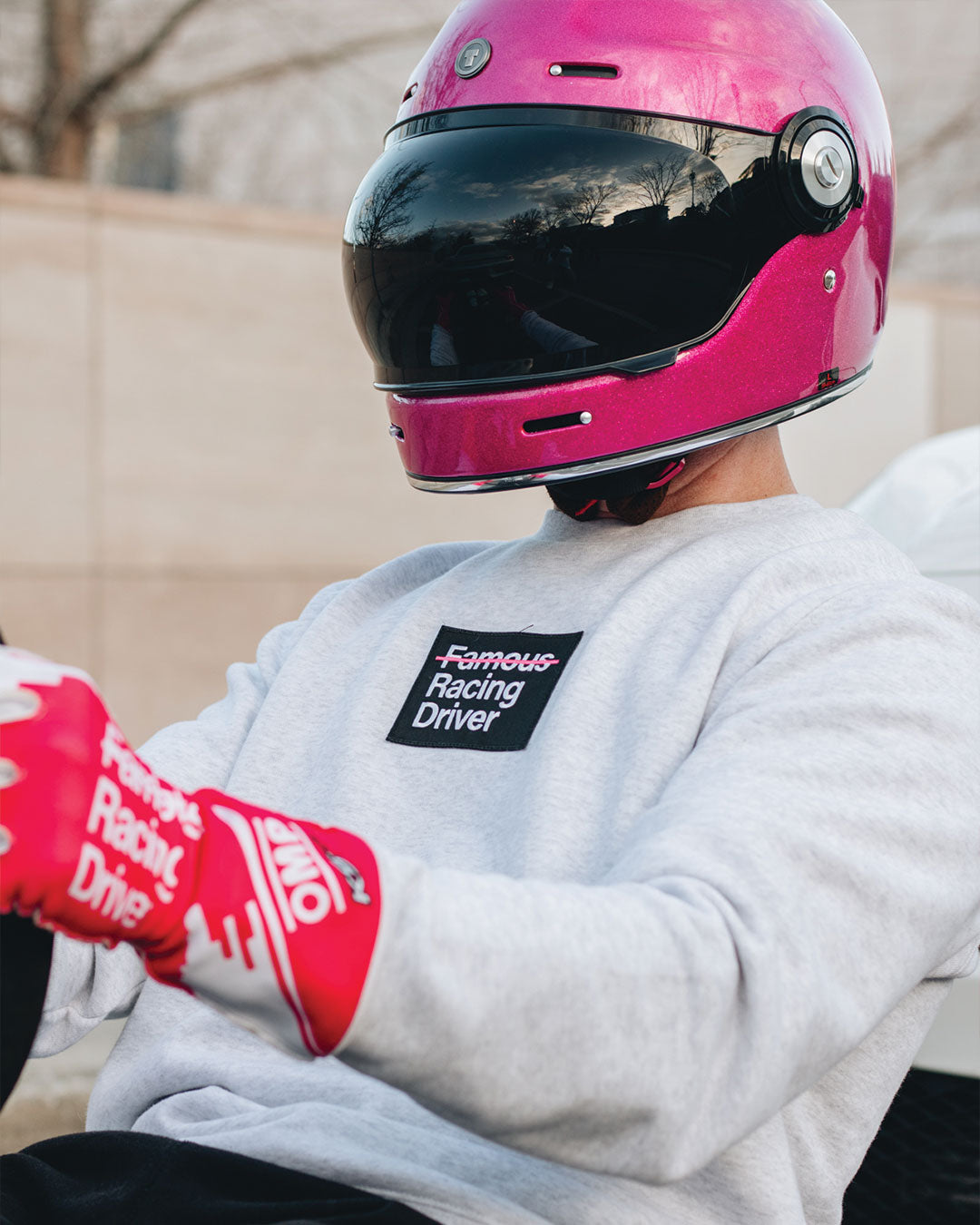 Not Famous Racing Driver - Patch Crewneck
