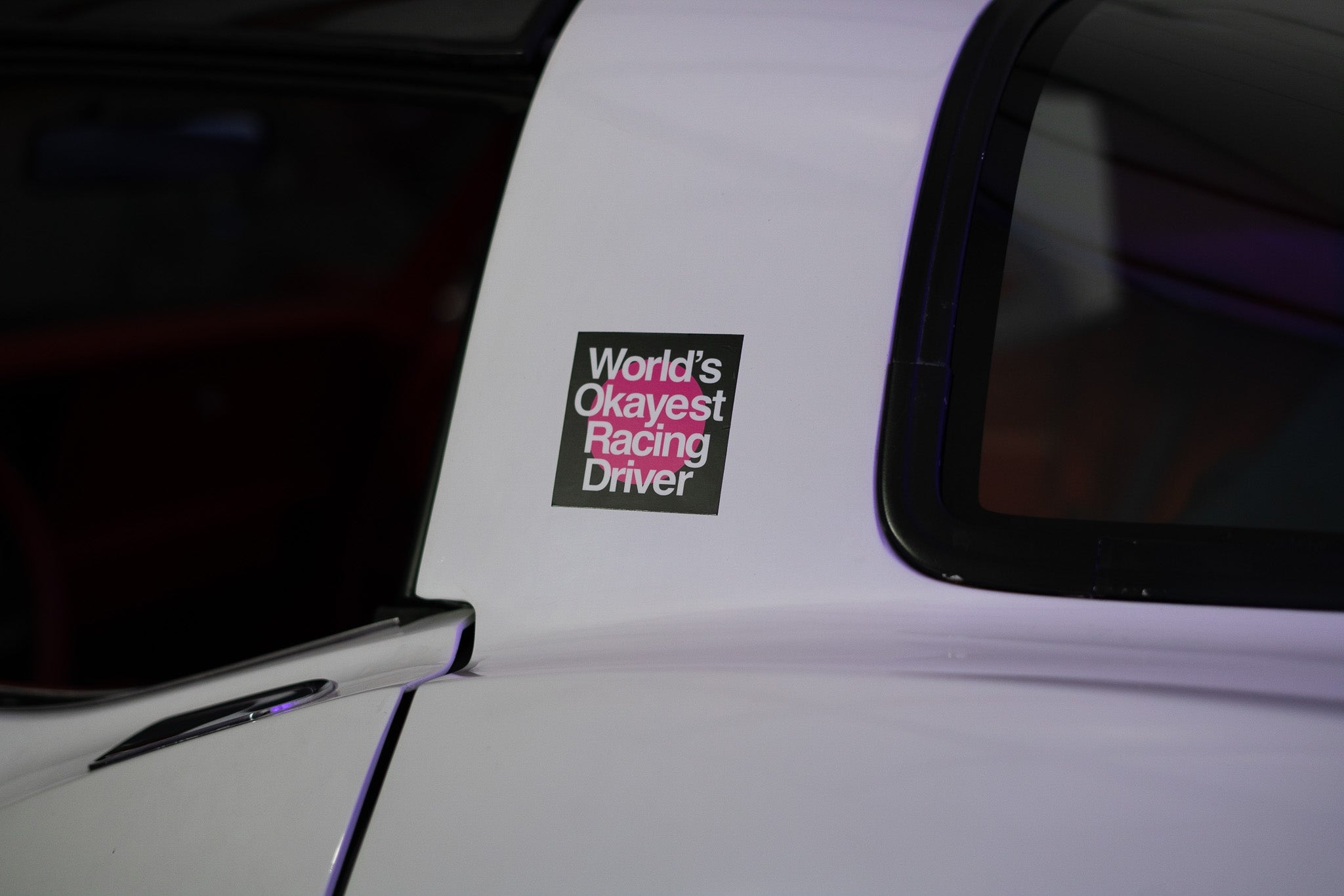 Not Famous Racing Driver - Okayest Racing Driver Sticker