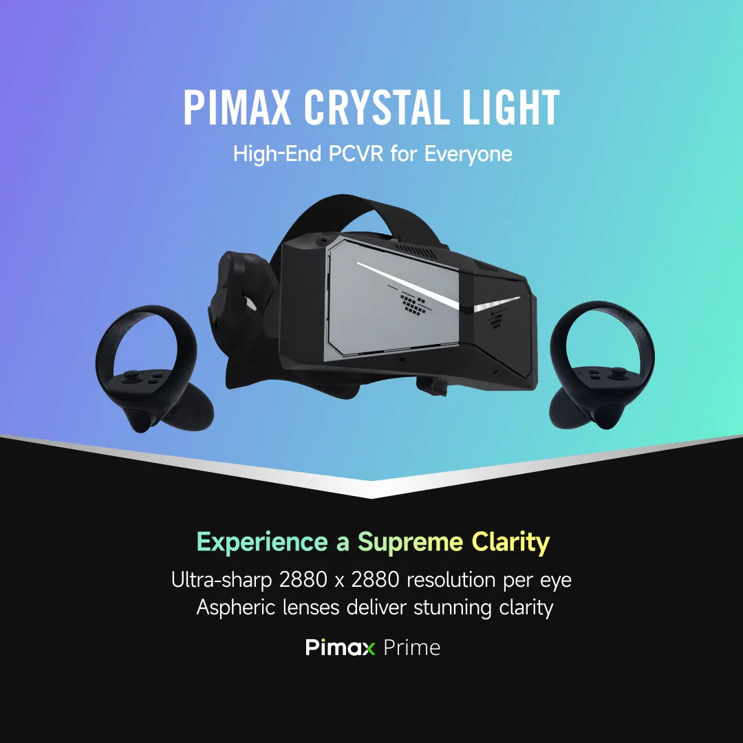 Pimax Crystal Light VR: Premium High-Res Gaming | Velocity Pro Sims