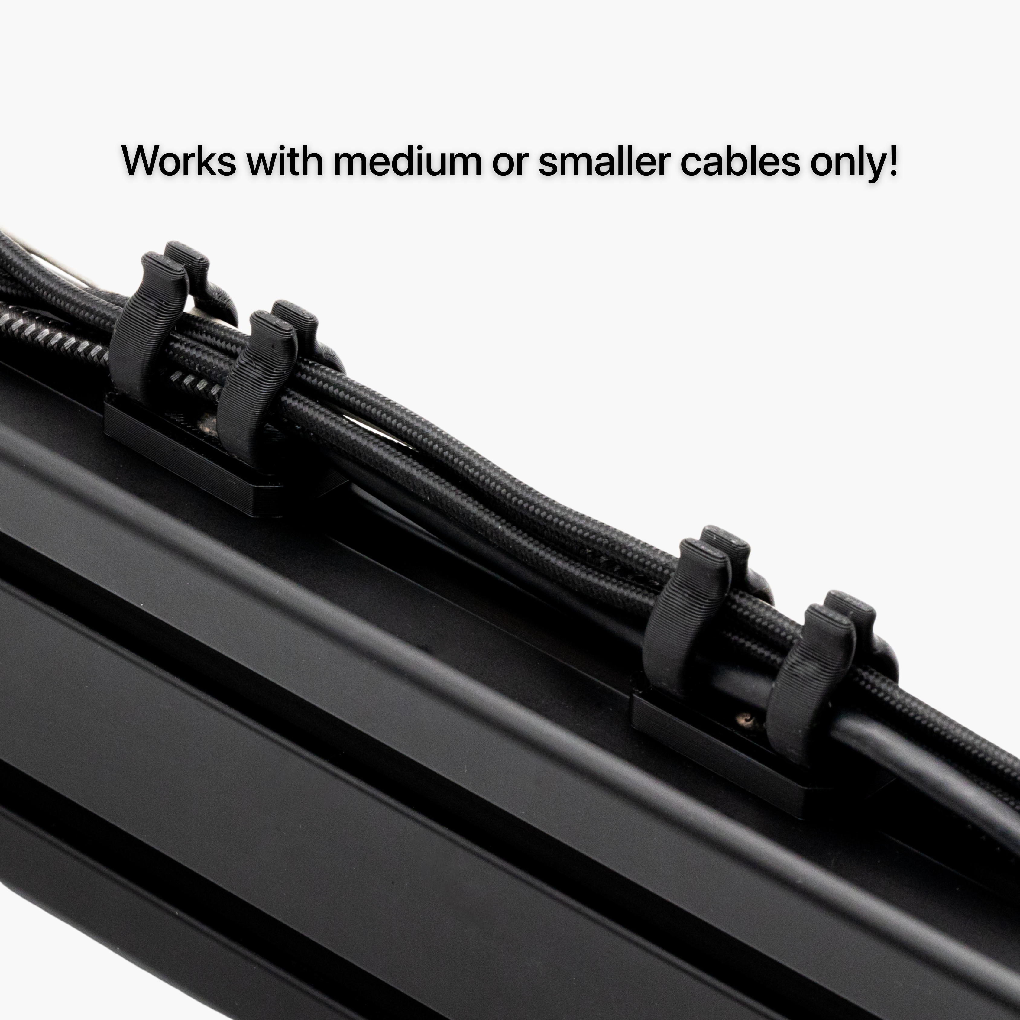 Cable Management Clips Pinch-In Style