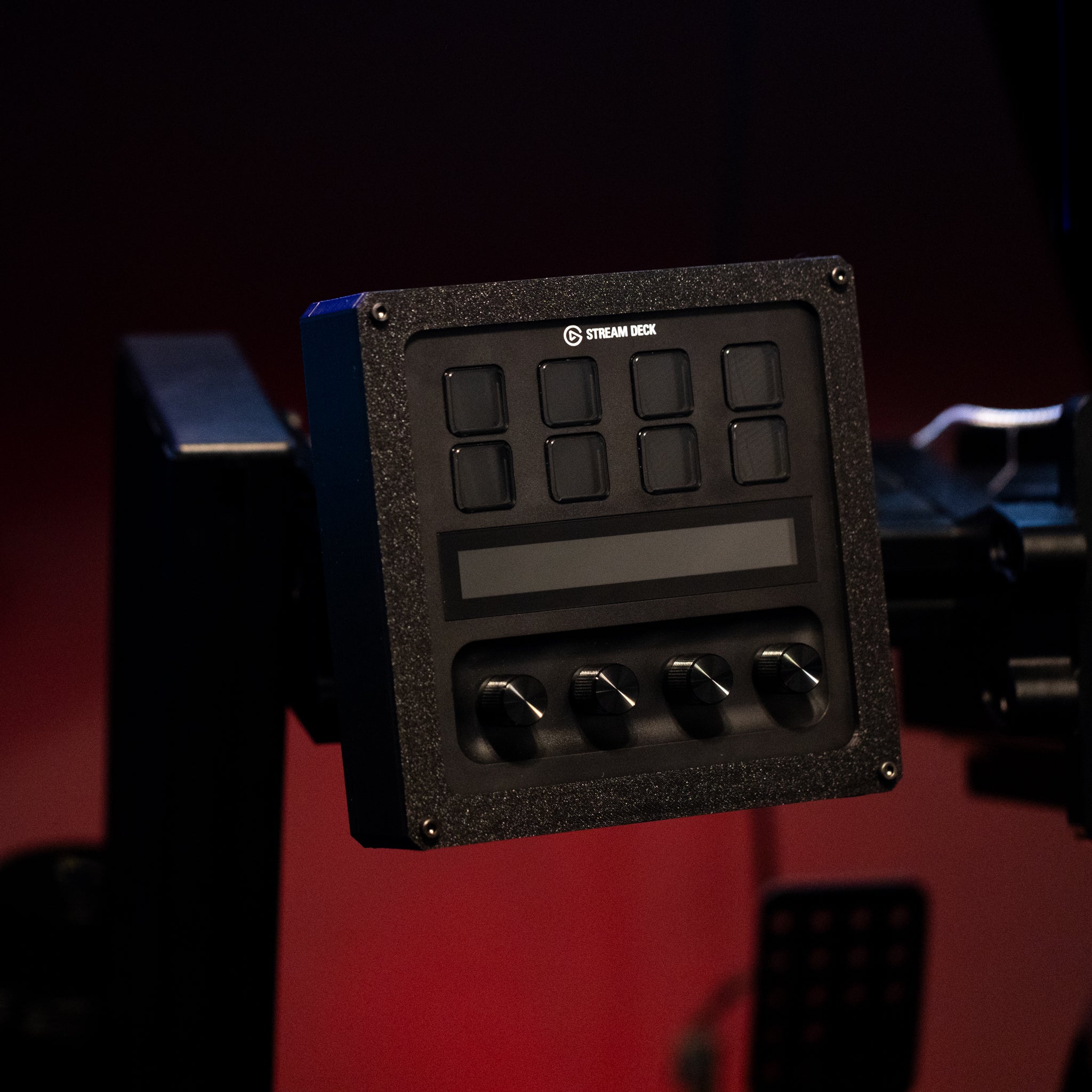 SimSportGadget Stream Deck + Enclosure with Adjustable Mount for Sim Racing Rigs