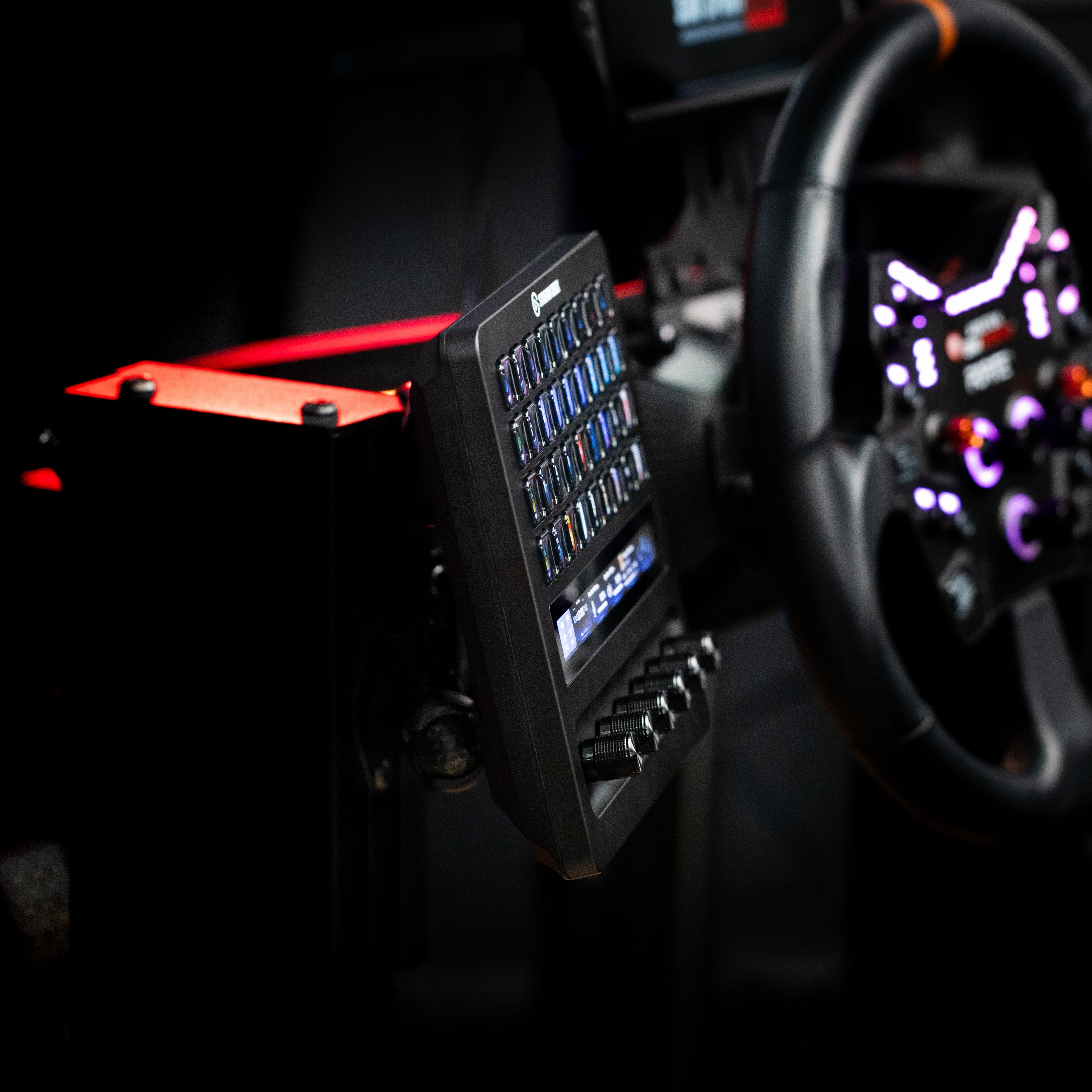 SimSportGadget Stream Deck + XL Premium Swivel Mount for Sim Racing and Flight Rigs