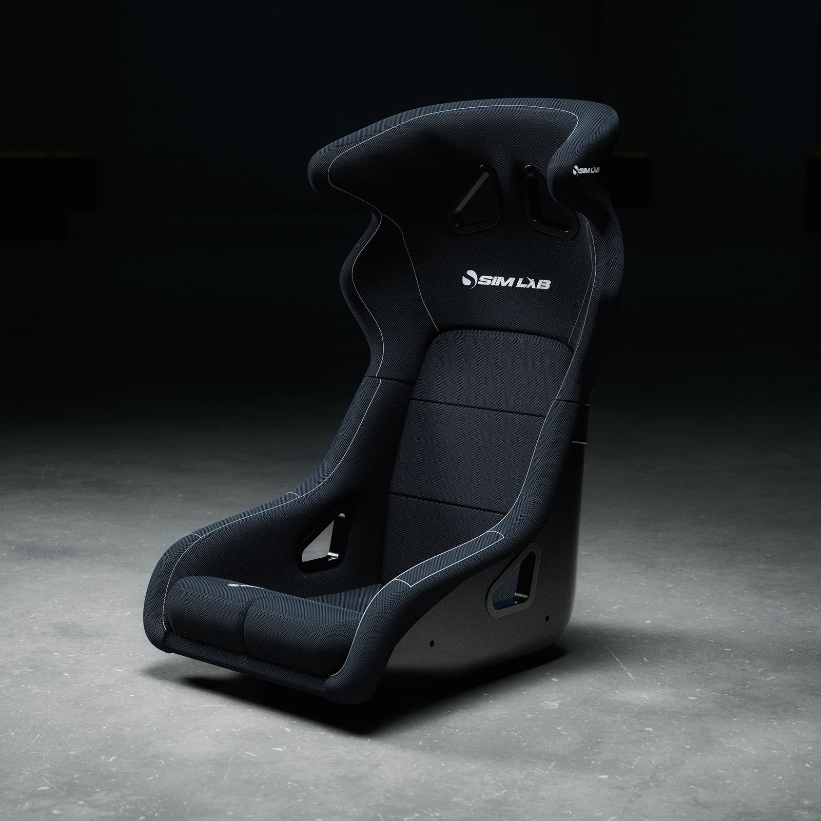 Sim-Lab S1 Enduro GT Bucket Seat for Sim Racing (Fiberglass Shell, Black or Blue)