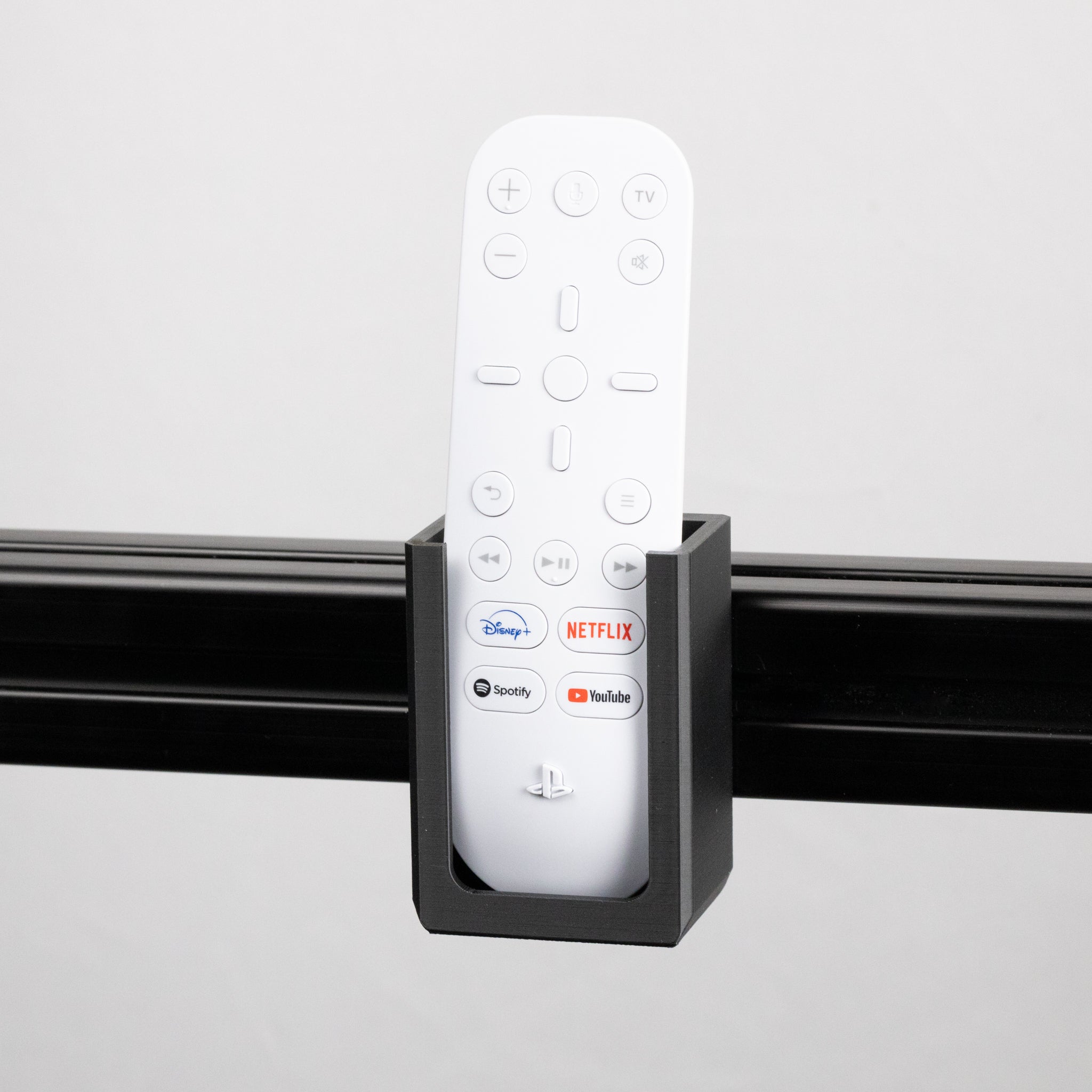 SimSportGadget PS5 Media Remote Mount for Sim Racing and Flight Rigs