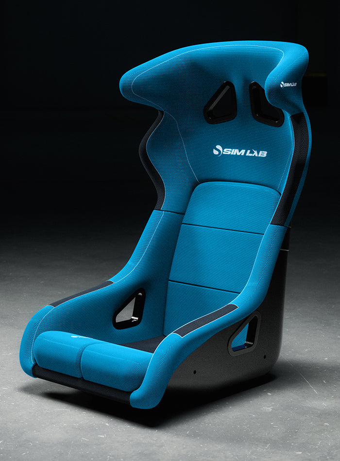 Sim-Lab S1 Enduro GT Bucket Seat for Sim Racing (Fiberglass Shell, Black or Blue)