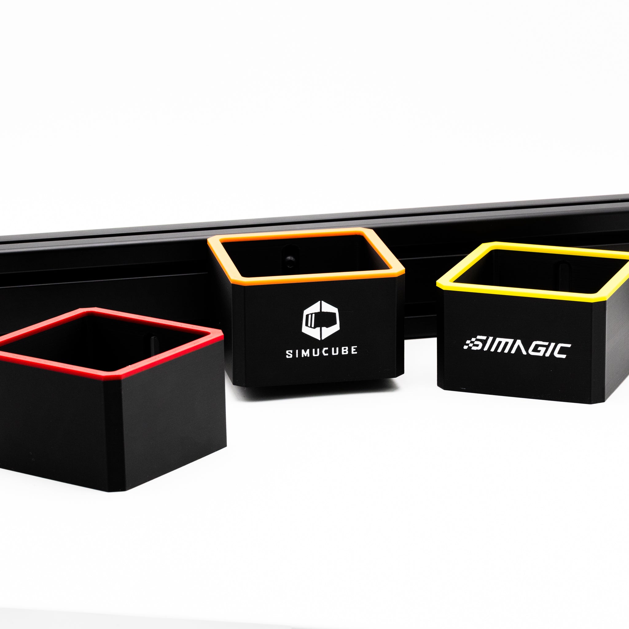SimSportGadget Storage Bin for Sim Racing Rigs with Optional Brand Logo or Custom Text