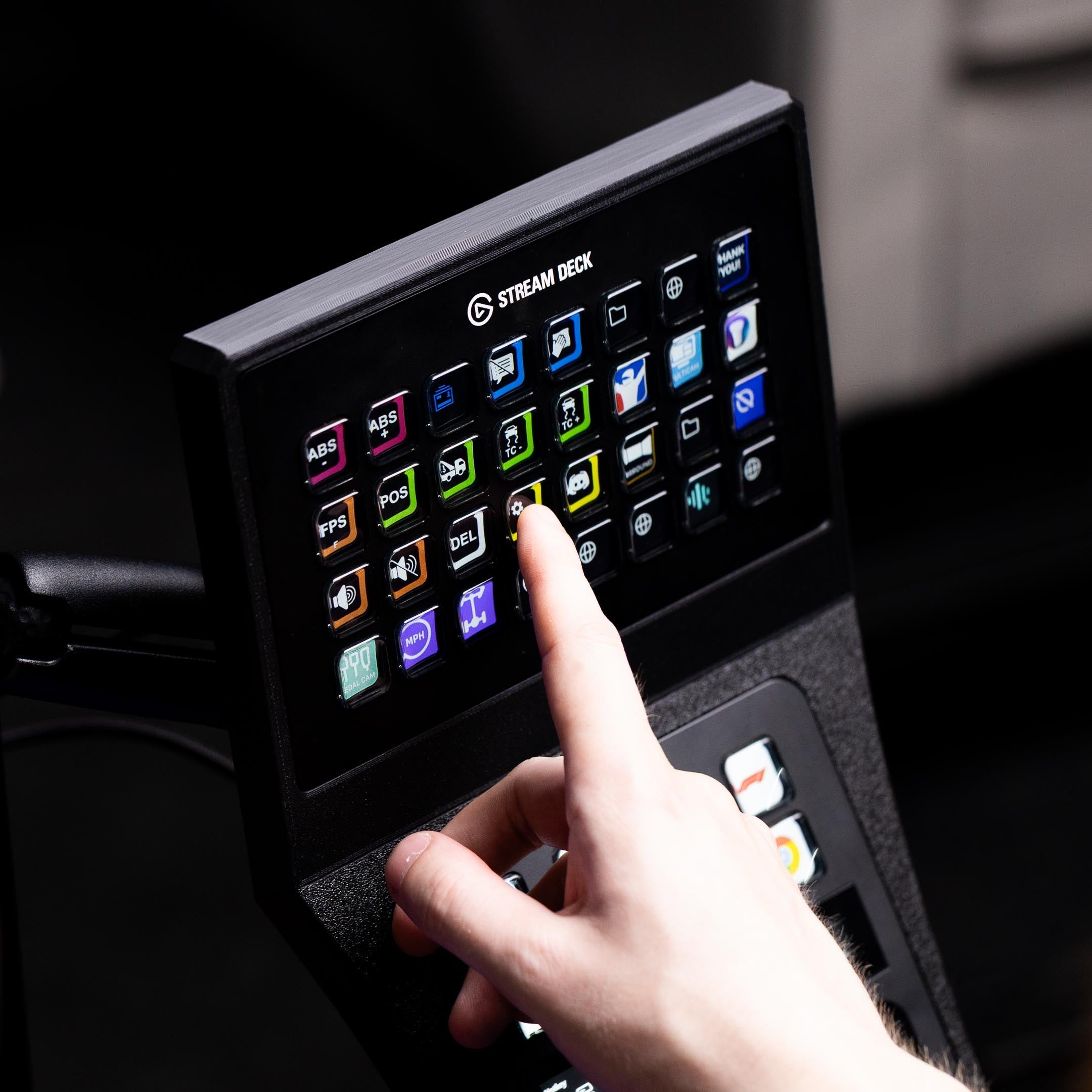 SimSportGadget Stream Deck XL and Plus Combo Console Mount for Sim Rigs