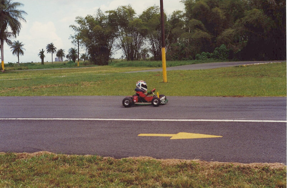 Baby kart on track in Puerto Rico