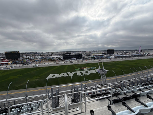 View over Daytona International Speedway during the Daytona 500