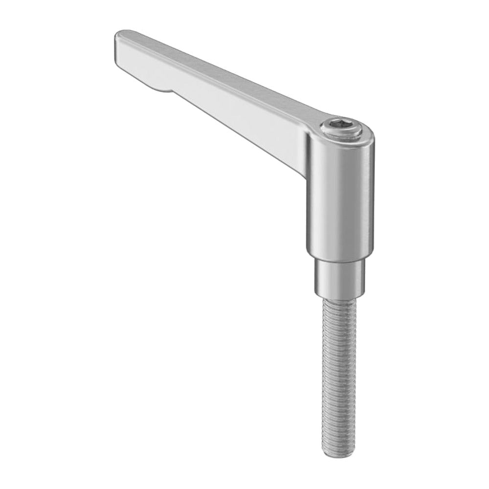 303 stainless steel adjustable clamping T-handle with threaded stud