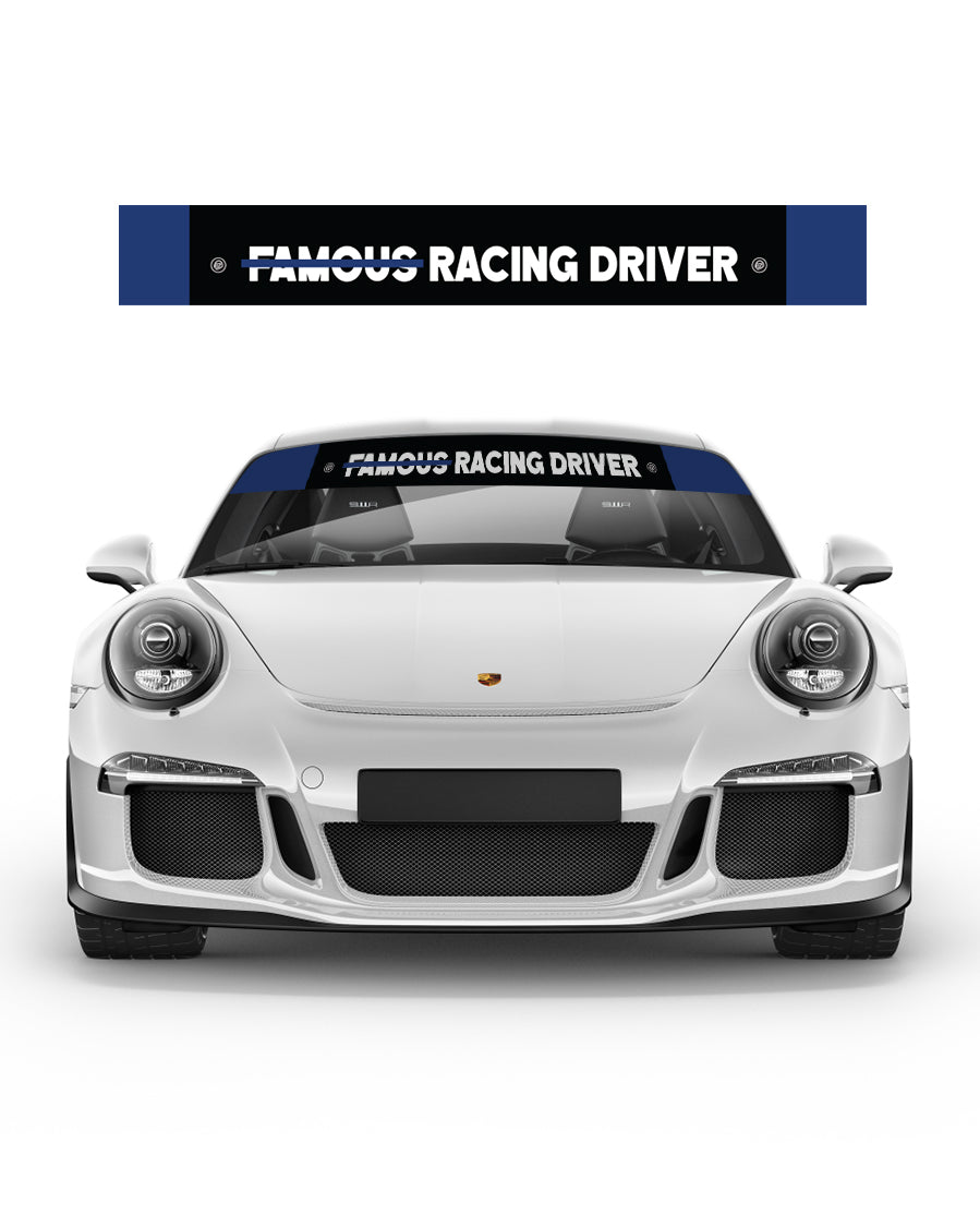 Not Famous Racing Driver - Windshield Banners