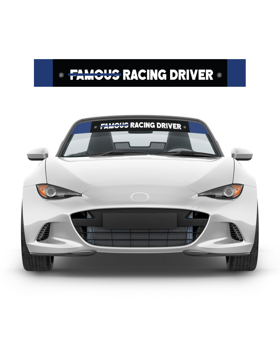 Not Famous Racing Driver - Windshield Banners