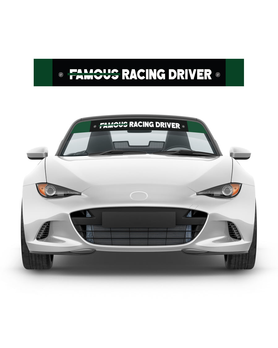 Not Famous Racing Driver - Windshield Banners