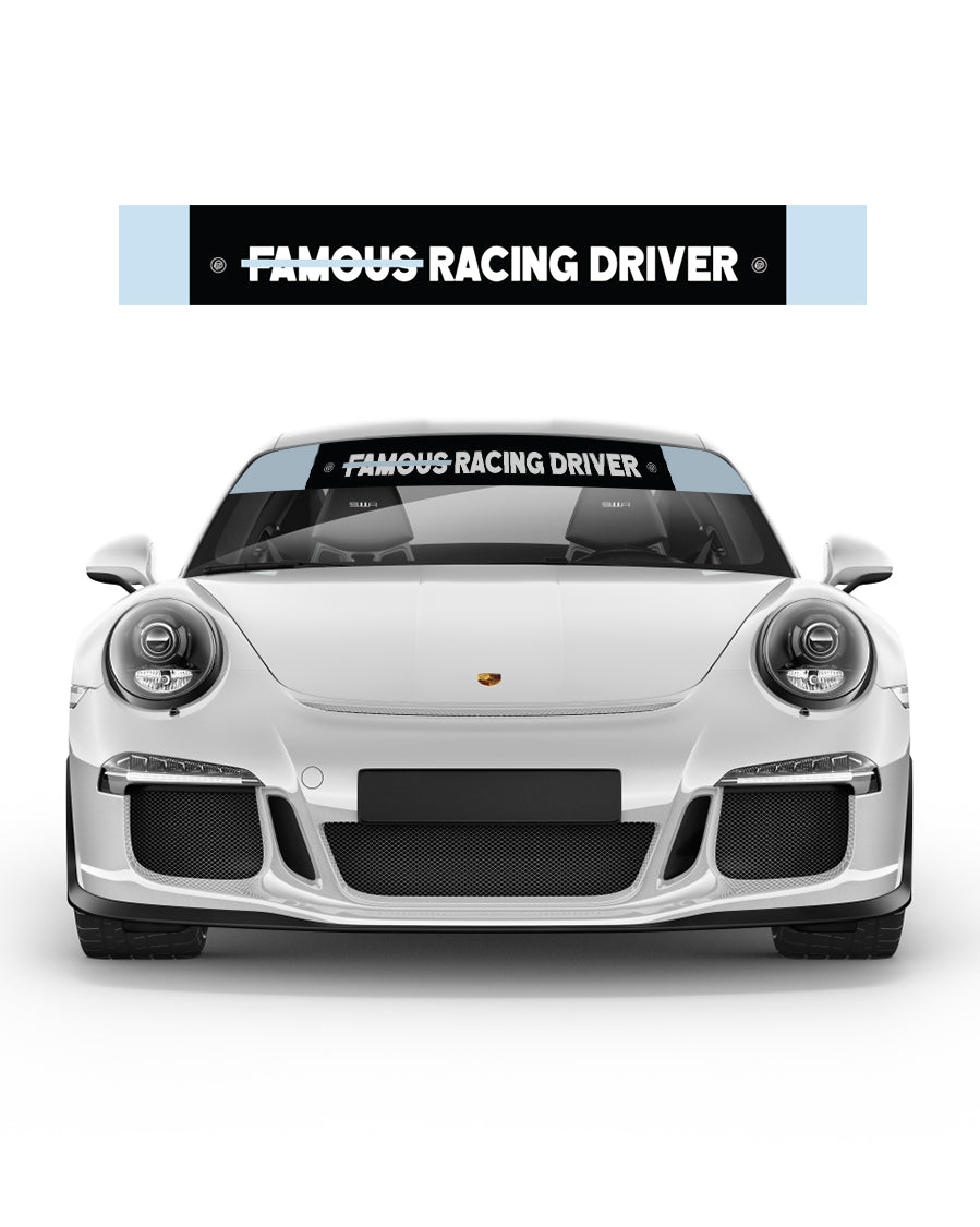Not Famous Racing Driver - Windshield Banners