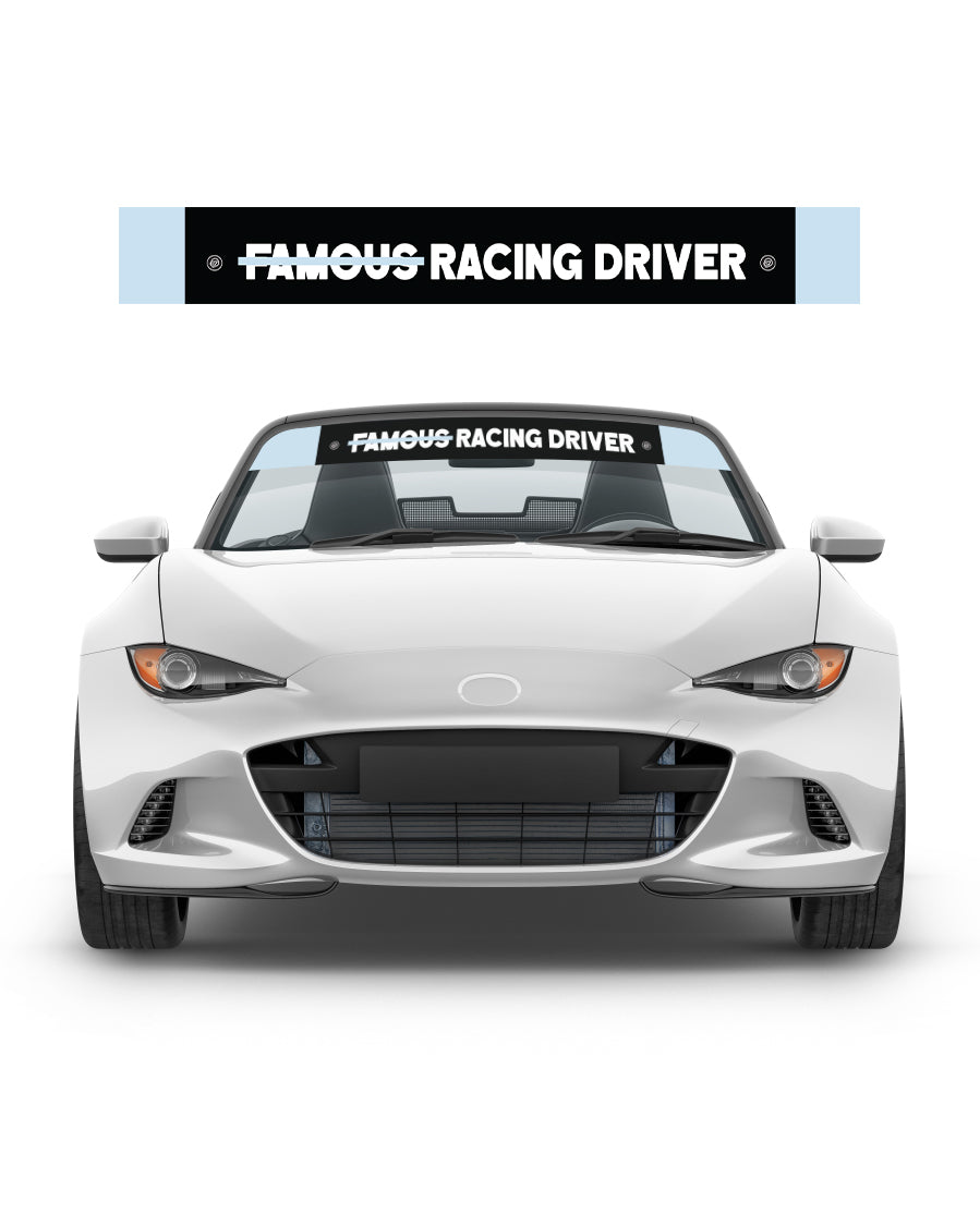 Not Famous Racing Driver - Windshield Banners