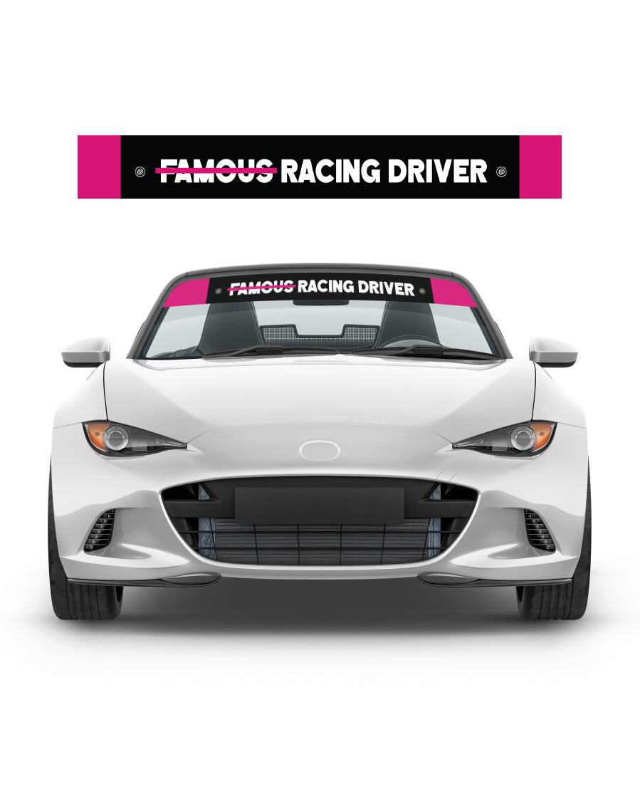 Not Famous Racing Driver - Windshield Banners