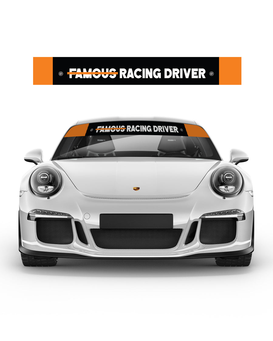 Not Famous Racing Driver - Windshield Banners