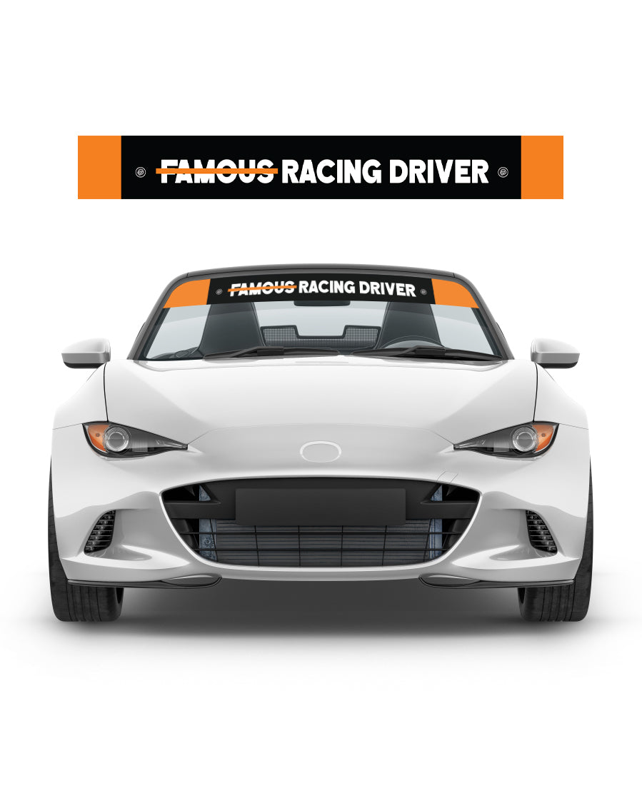 Not Famous Racing Driver - Windshield Banners