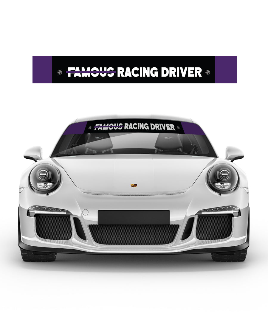 Not Famous Racing Driver - Windshield Banners