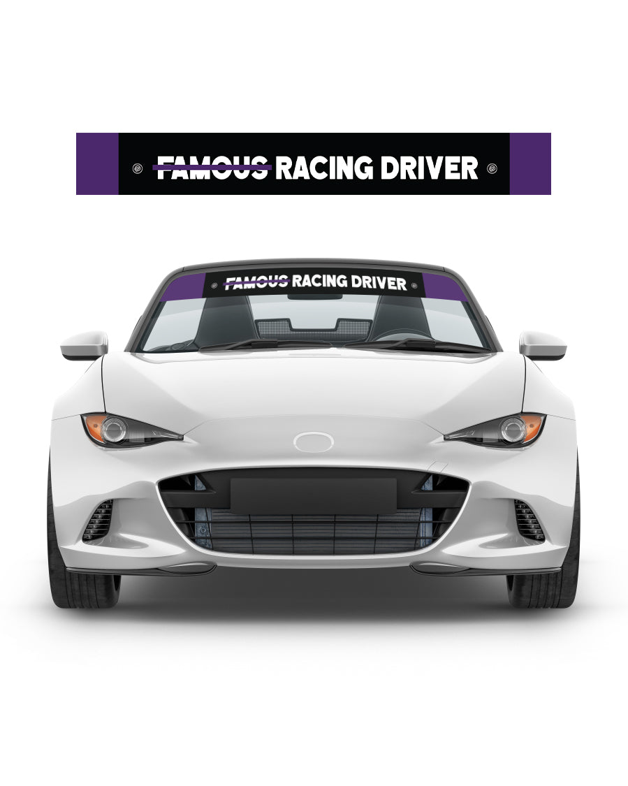 Not Famous Racing Driver - Windshield Banners