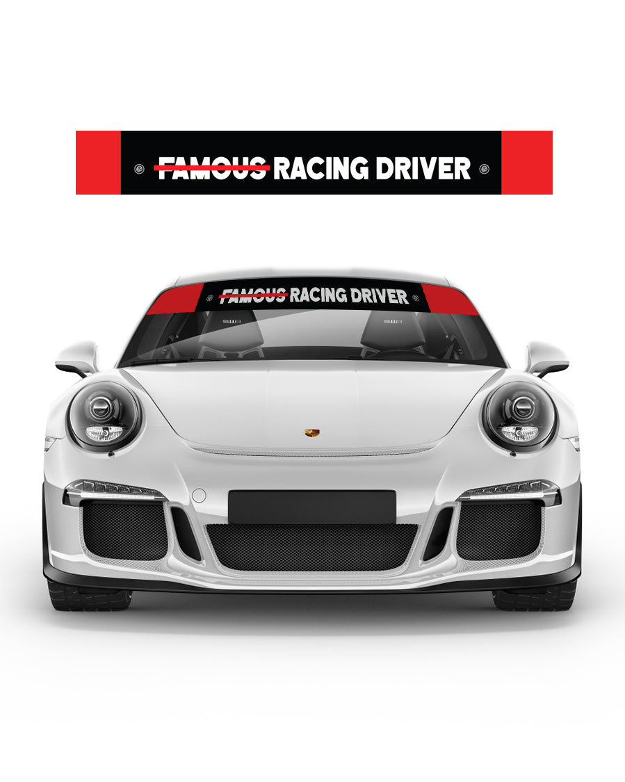 Not Famous Racing Driver - Windshield Banners