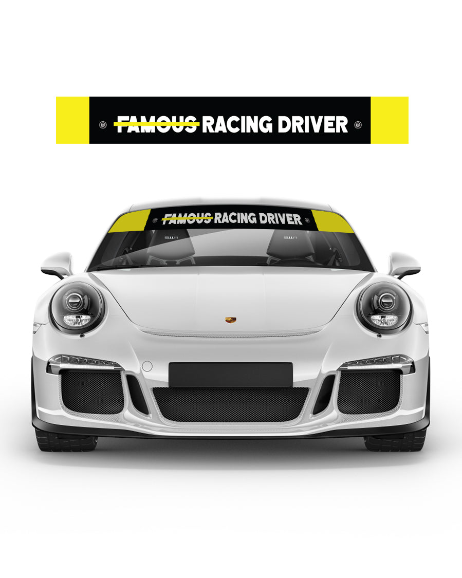 Not Famous Racing Driver - Windshield Banners